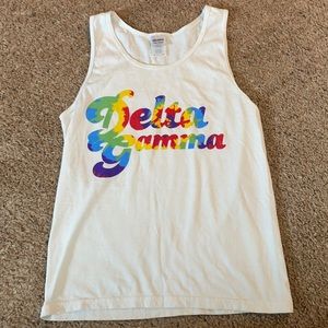 Delta Gamma tie dye tank